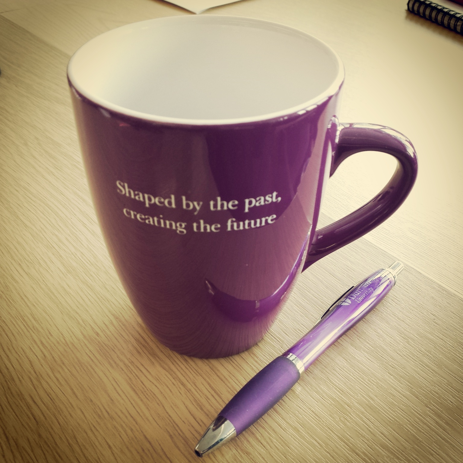 University mug and pen