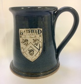 Hatfield College Ceramic Tankard - Dark Blue