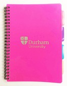 University A5 4-Subject Notebook - Pink