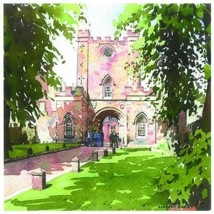 Stephen Ward Durham Castle Watercolour