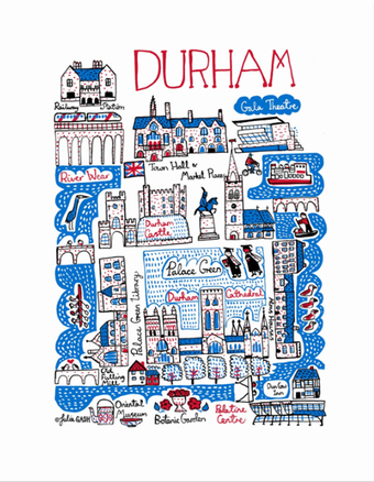 Durham Cityscape Art Print