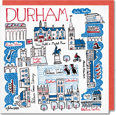Durham Cityscape - Greeting Card