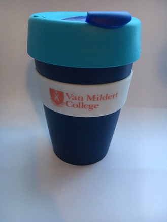 Van Mildert College Keep Cup in Navy with Blue Lid