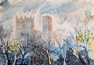 Jenny Ulyatt - 'Misty Morning at Durham Cathedral'
