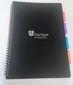 University A4 4-Subject Notebook - Black