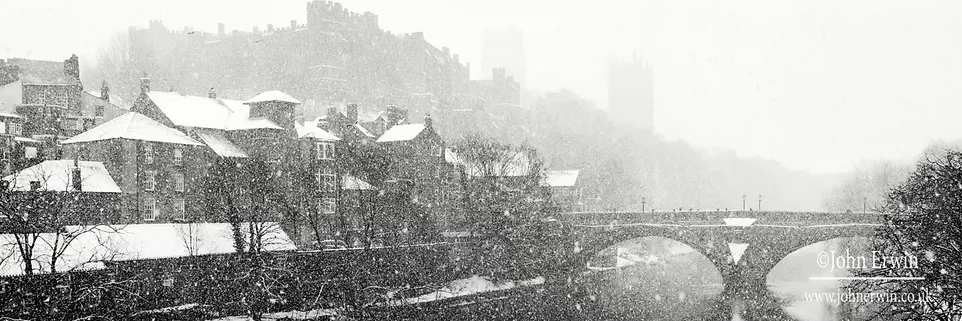 John Erwin Card Snowfall Over Durham
