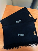 University Tassel Scarf Black